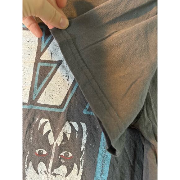 KISS rock band tee T-shirt womens size Large retro - Picture 6 of 8